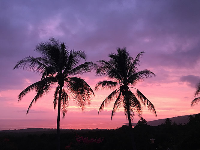 Beautiful Sunset at Kona Bayview Inn
